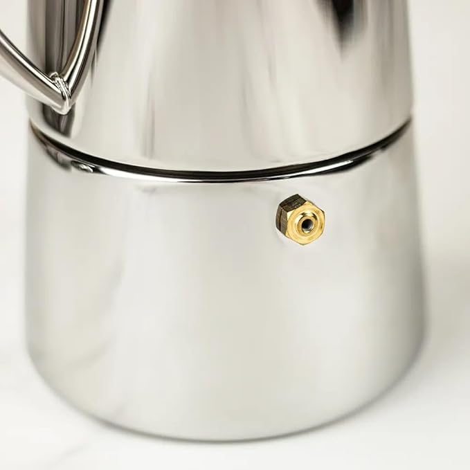 Cuisinox COF-10R Roma 10-Cup Stainless Steel Stovetop Moka Espresso Maker