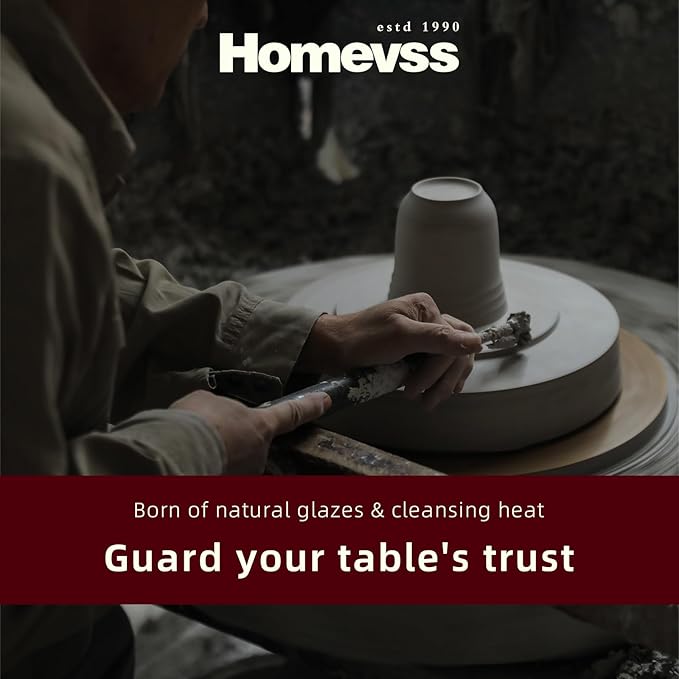 Highland 16-Piece Dinnerware Set Service for 4, Organic Shape Stoneware Plates and Bowls Set, Scratch Resistant, Microwave and Dishwasher Safe, Speckled Effect Handcrafted, Swirl Orange