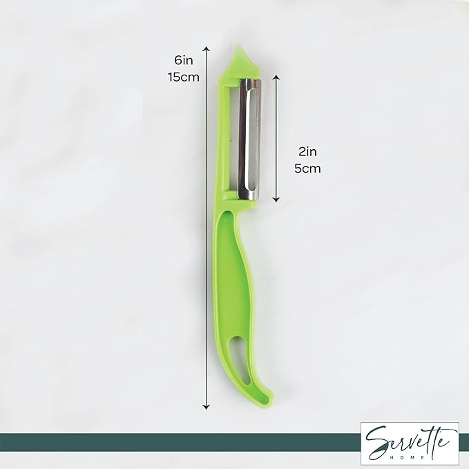 Vegetable Peeler and Grater Set, Multi-Purpose Kitchen Tools, White (Green)