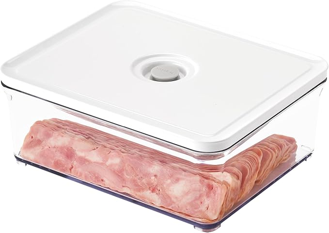 Premium Airtight Food Storage Containers, 4L(4.10qt) Smart One-Click Seal Lid, Patented Double Silicone Lining, 100% Leak Proof, BPA-FREE (Large Container 4.0)