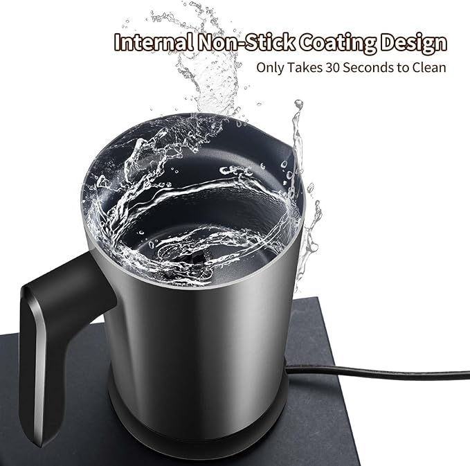 CIRAGO Milk Frother 4 in 1 Electric Milk Steamer Automatic Hot & Cold Foam Maker and Milk Warmer for Latte, Cappuccinos, Macchiato, Hot Chocolate Milk