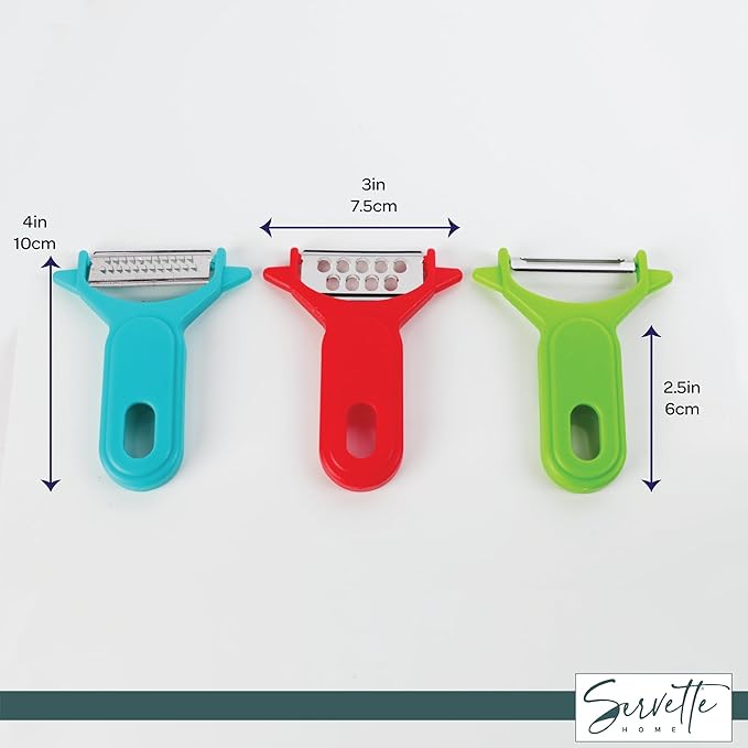 Vegetable Peeler and Grater Set, Multi-Purpose Kitchen Tools, White (Multi)