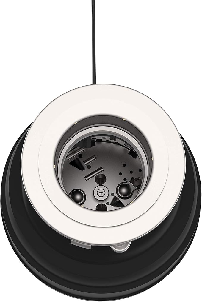 Waste Maid 10-US-WM-658-3B Garbage Disposal Anti-Jam Stainless Steel Food Waste Grinding System, 1-1/4 HP Premium, Black