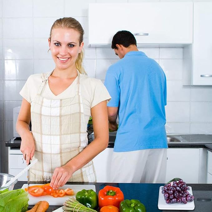 Digital Food Scale, Kitchen Scale for Cooking, Baking, and Weight Loss, 1g/0.03oz Precise Graduation, Tempered Glass (White)