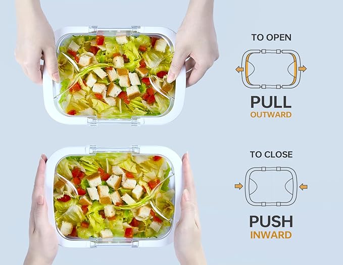 Felli Duo Loc Tritan Meal Prep Containers Microwave Safe BPA FREE, Leak Proof Lunchable Container for Leftovers Kitchen Fridge Freezer, Reusable Plastic On the Go Lunch Travel Box (Beginner 3pk)