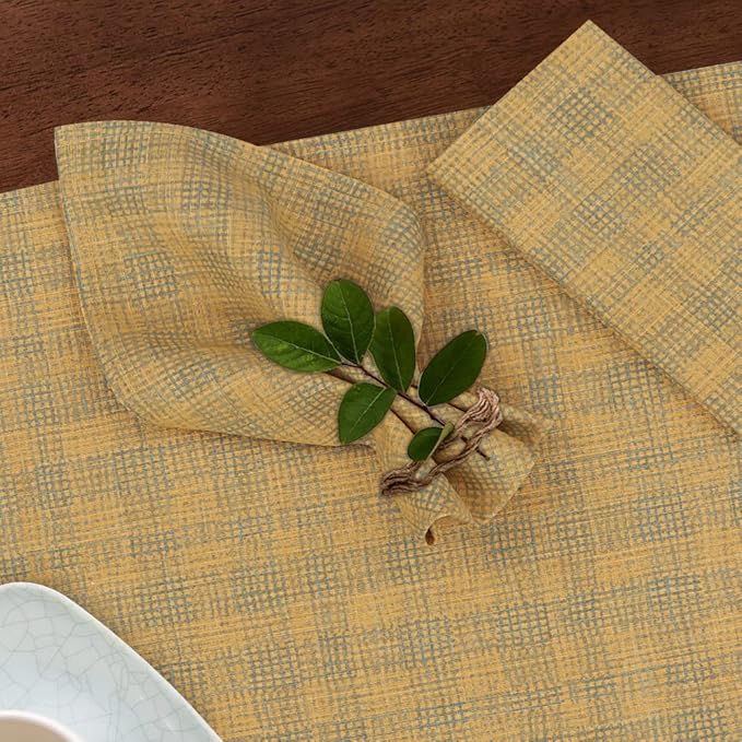RUVANTI Cloth Napkins Set of 6 Cotton 100%, 18x18 Inches Napkins Cloth Washable, Soft, Absorbent. Cotton Napkins for Parties, Christmas, Thanksgiving, Weddings, Dinner Napkins Cloth - Wet Net
