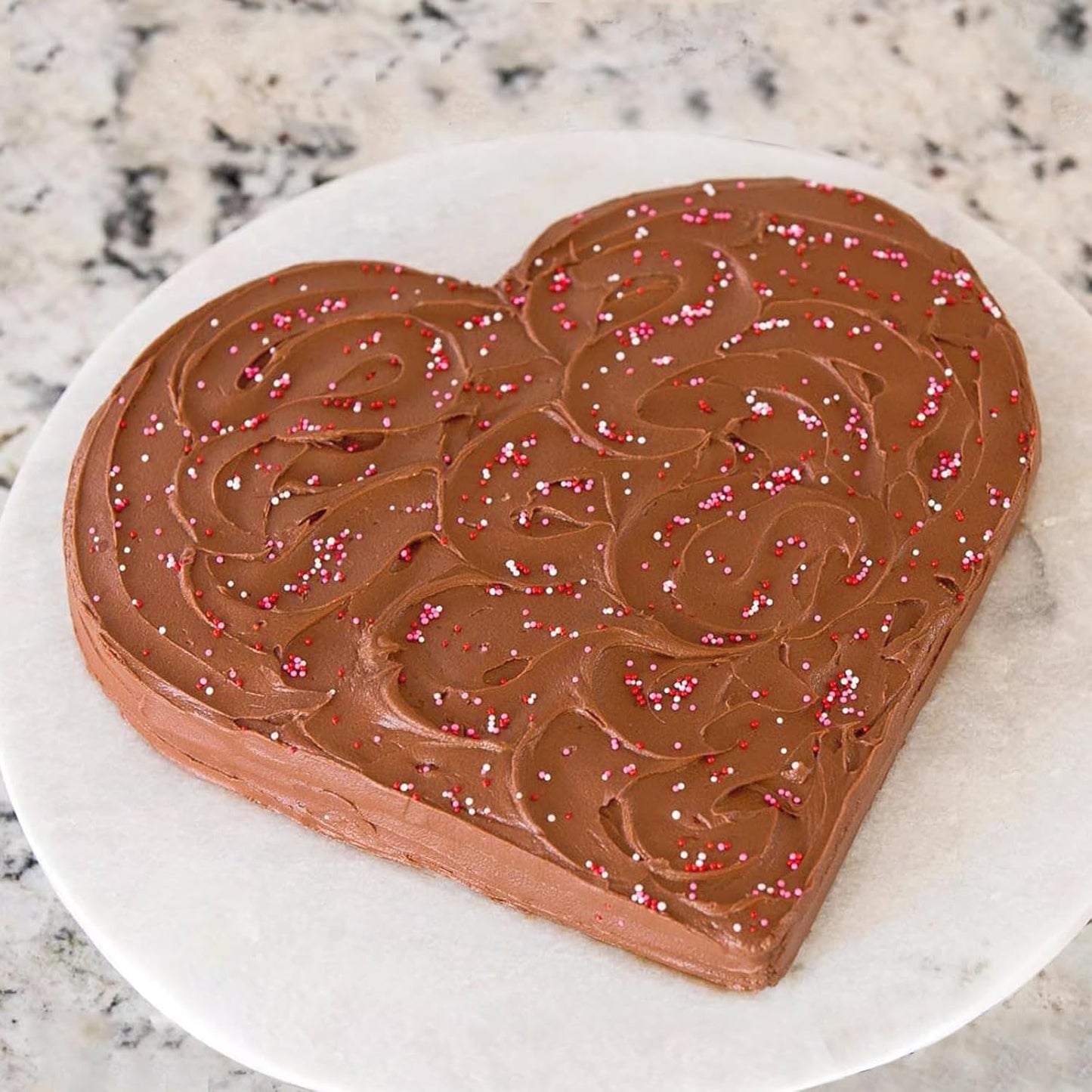 10 Inch Heart Shaped Cake Pans,2 Inch Deep,Aluminum Heart Shaped Cake Pan,Safe Oven,Suitable for party, birthday, gathering, other occasions cake (10 x 2 Inch,Set of 2)