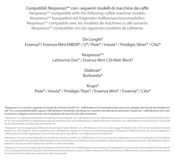 Caffe Borbone Nespresso Compatible Espresso Pods, Red Blend, Freshly Roasted and Packaged in Italy - 50 Individually Wrapped Espresso Pods - NOT Compatible with Vertuo
