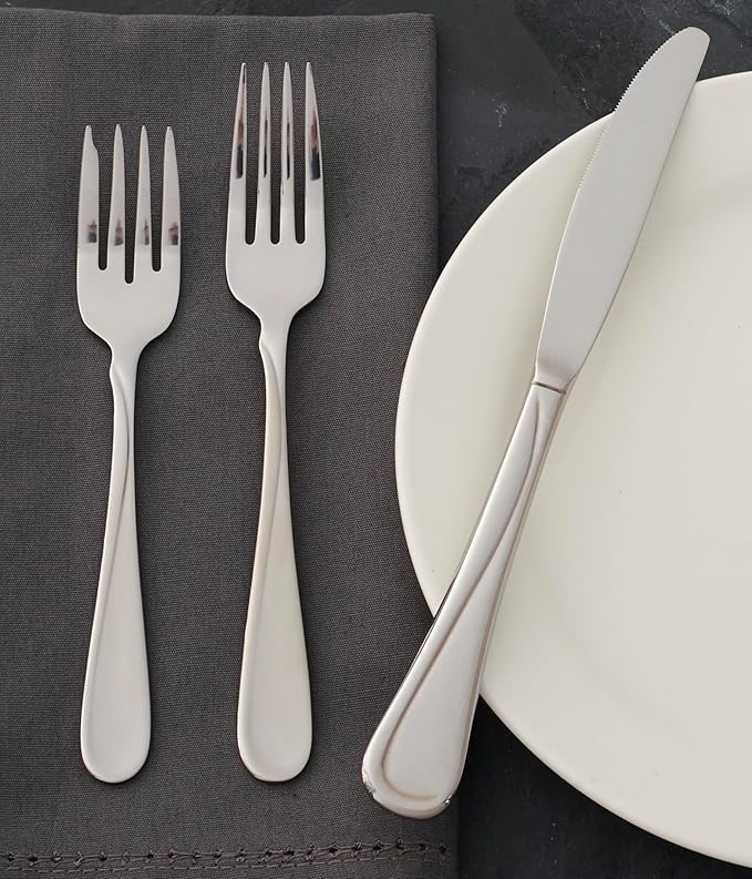 Oneida Flight Everyday Flatware Salad Forks, Set of 4