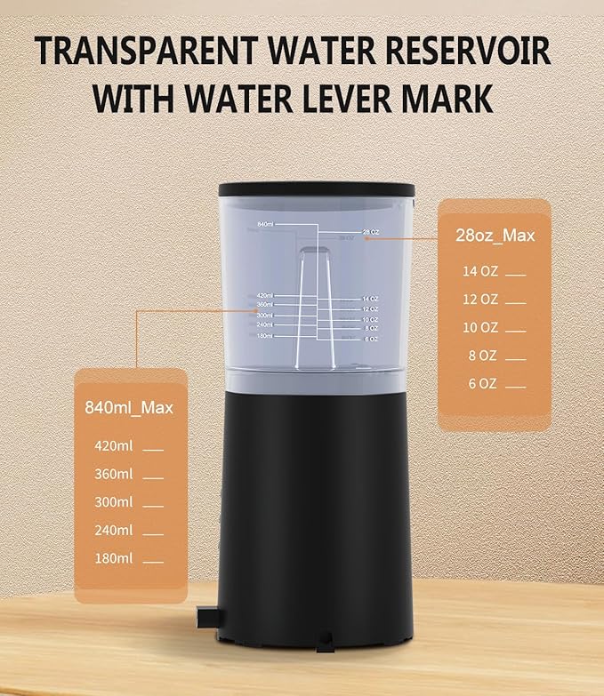 Single Serve Coffee Maker for K Cup & Ground Coffee with Milk Frother, 6 to 14 Oz Brew Sizes, Auto-Off Coffee Machine with Water Reservoir