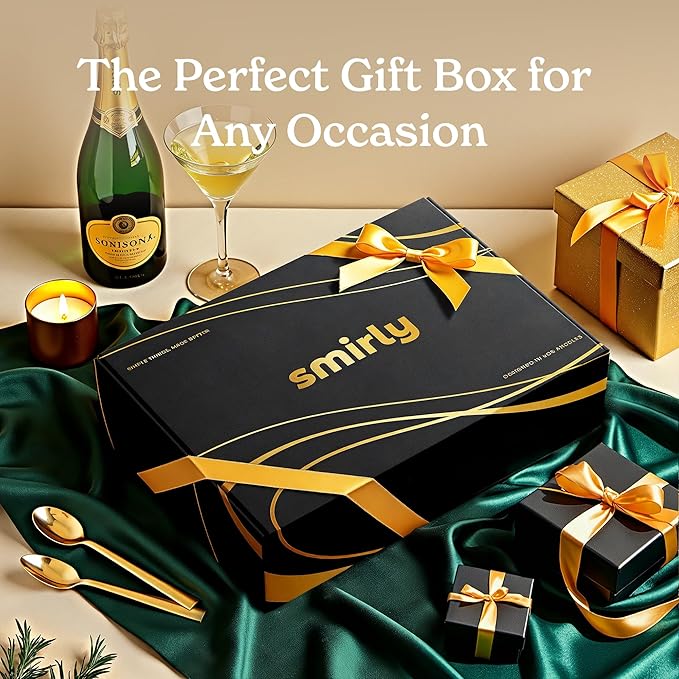 SMIRLY Wood Cutting Boards For Kitchen Meal Prep & Serving, Bamboo Cutting Board Set, Charcuterie Chopping Boards and Wooden Cutting Boards for Kitchen