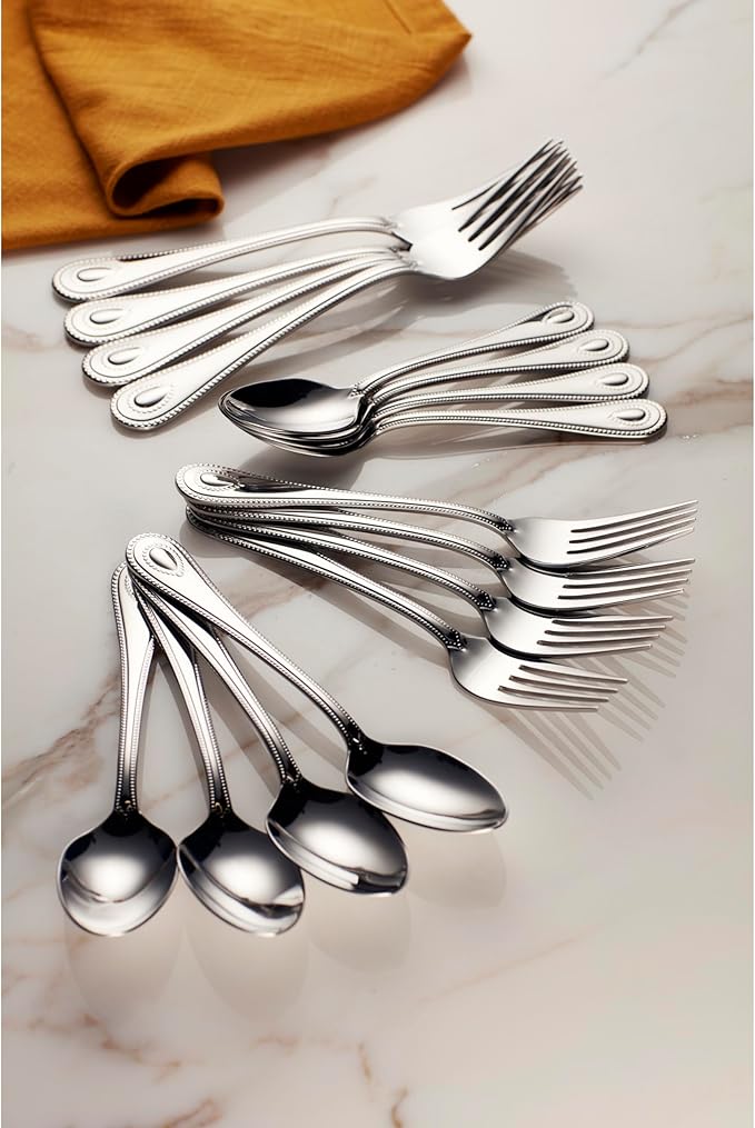 Lenox 894744 French Perle Dinner Spoons, Set Of 4