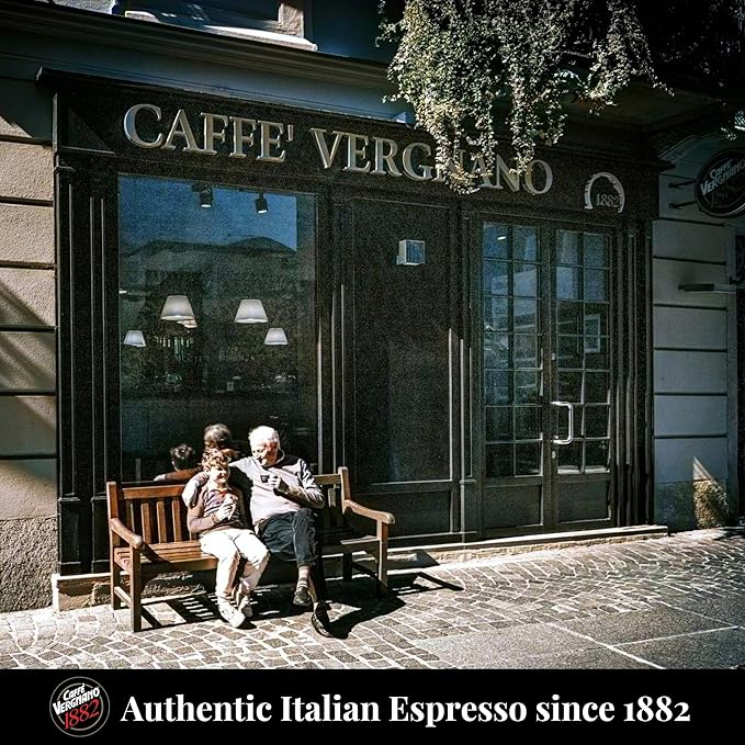 Caffe' Vergnano 1882 Medium Roast Espresso Original Line Machine Compatible Capsules, Arabica Robusta Espresso Coffee, Italian Coffee For Nespresso Coffee Machines, Intensity 8/10, Intenso, 30 Ct