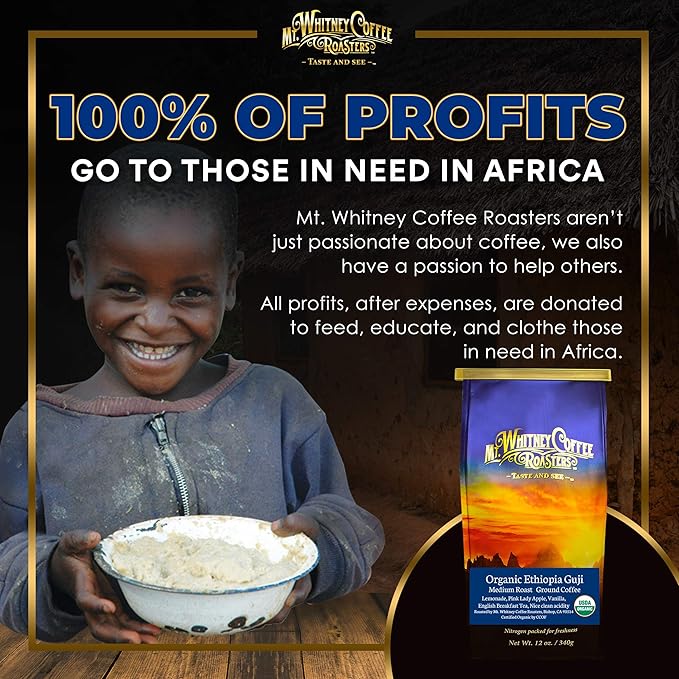 Mt. Whitney Organic Ethiopia Guji Coffee (Ground, 12 Oz)