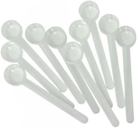 1 Teaspoon (1/3 Tablespoon | 5 mL) Long Handle Scoop for Measuring Coffee, Pet Food, Grains, Protein, Spices and Other Dry Goods (Pack of 10)