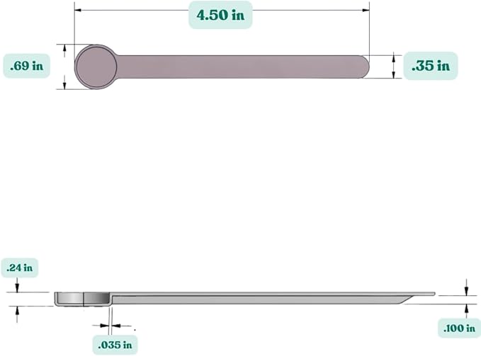 1 mL (1 CC) Long Handle Scoop for Measuring Coffee, Pet Food, Grains, Protein, Spices and Other Dry Goods (Pack of 25)