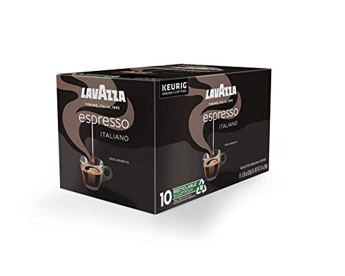 Lavazza Espresso, Single-Serve Keurig K-Cup Pods, Medium Roast Coffee, 60-Count Box (6 Packs of 10)
