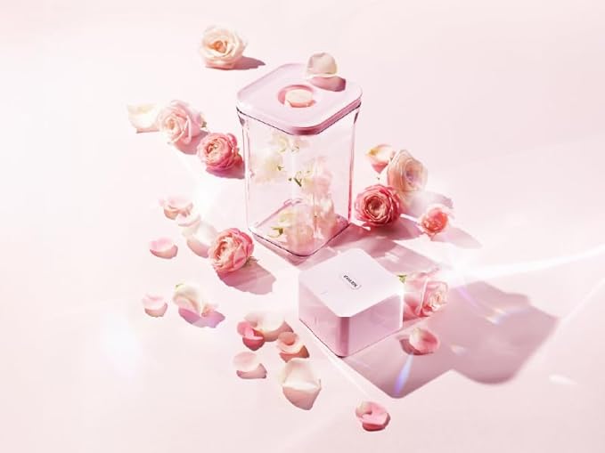 VAKUEN Premium Airtight Food Storage Containers ROSE Square 1.48qt 2P/SET, Patented Double Silicone Lining, 100% Leak Proof, BPA-FREE