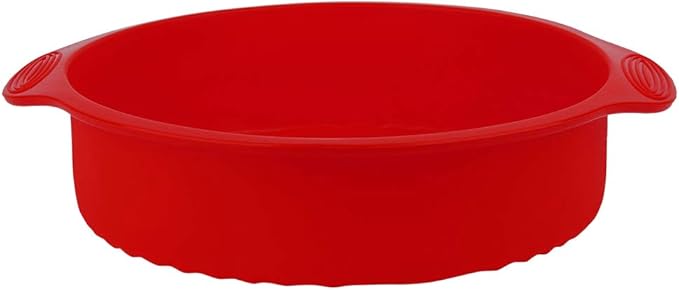 Kadimendium Cake, 11inch Silicone Cake Baking Pan for Cheesecake for Dessert Shop(red)