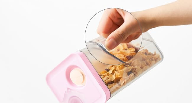 VAKUEN Premium Airtight Water Pitcher ROSE Pink lid, 1.4L(1.48qt) 1pcs, Airtight seal and Vacuum, Leak-free, BPA-free