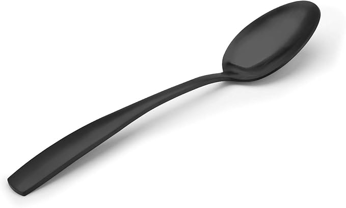 Matte Black Silverware Set, Bysta 40-Piece Stainless Steel Flatware Set, Kitchen Utensil Set Service for 8, Tableware Cutlery Set for Home and Restaurant, Satin Finish, Dishwasher Safe