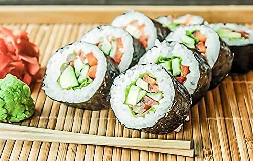 Sushi Making Kit for Beginners Sushi Bazooka Maker with Bamboo Mats, Sushi Knife, Paddle, Spreader and Chopsticks Sushi Making Tools Easy Sushi Maker Set DIY Sushi Roller Machine Tool Kitchen Utensil