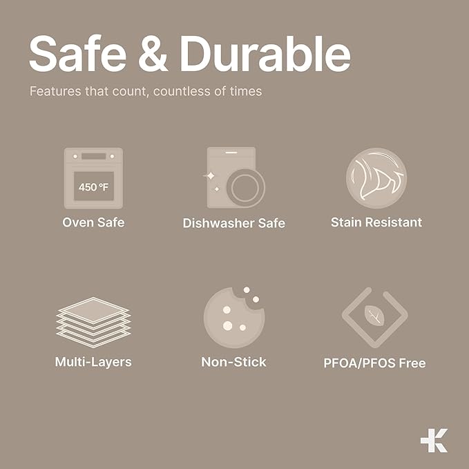 Pots and Pans Set, 23-Piece Non Stick Cookware & Bakeware Sets with Plaid Pattern, Stackable Design, Dishwasher Safe, Stain-resistant, Oven & All-Stove Safe, Tempered Glass Lid, Golden