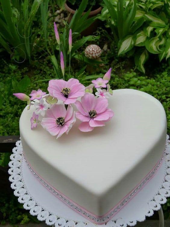 Heart Shaped Cake Pans 8 Inch – Set of 2 Nonstick Silicone Heart Cake Pan for Baking, Oven & Microwave Safe Molds – Durable, Easy-Clean Matte Surface - Grade Novelty Shaped Cake Pans (Grey)