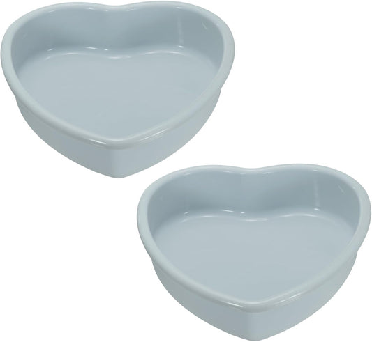 uxcell 2pcs Silicone Heart Shaped Cake Pans, 12 Inch Non-Stick Heart Cake Molds, Silicone Cake Baking Pan for Cake, Muffins, Cheese Cake, Grey