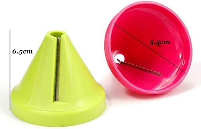 2Pcs Spiralizer Vegetable Slicers,Handheld Spiralizer Vegetable Fruit Spaghetti Zucchini Noodle Maker Grater Slicer Cutters,Kitchen Gadget Funnel Carrot Radish Cutter Shred Slicer Spiral Tools