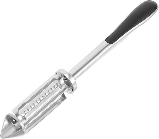 Unomor Zinc Alloy Vegetable Peeler Double-sided Dual-blade Kitchen Gadget for Efficient Peeling of Fruits Potatoes and Vegetables Multi-functional Household Tool