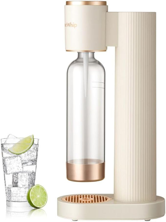 GreatWhip Soda Streaming Machine Sparkling Water Maker Soda Maker with 1L Carbonating Bottle, Compatible with Screw-in 60L CO2 Carbonator(NOT Included)