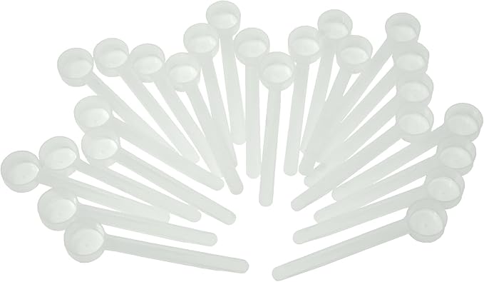 1 Teaspoon (1/3 Tablespoon | 5 mL) Long Handle Scoop for Measuring Coffee, Pet Food, Grains, Protein, Spices and Other Dry Goods (Pack of 25)