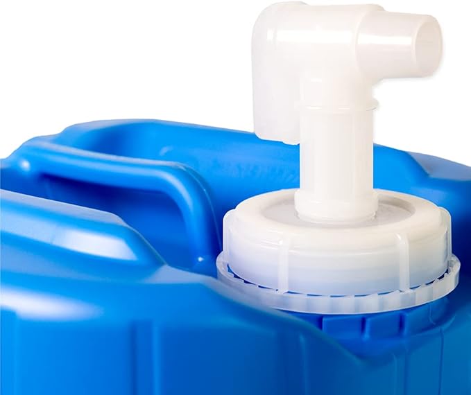 5 Gallon Stackable Water Containers (18-Pack) | 100% Food Grade, BPA-Free | Durable Indoor Outdoor Storage Large Water Jug | Camping Accessories, Survival Gear, Prepper Supplies