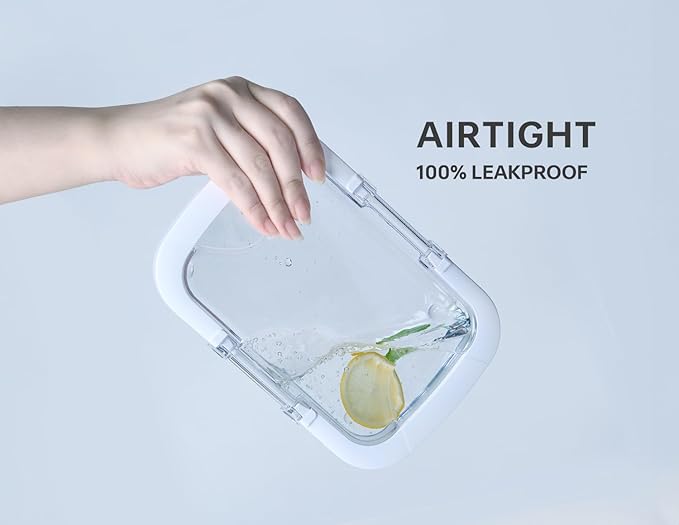 Felli Duo Loc Deli Meat Containers for Fridge with Airtight Lids, Stackable Refrigerator Organizer for Lunch Meat Storage Sandwich Ham Cheese Salami Sliced Turkey, Clear Tritan Box (Cold Cuts 3pk)