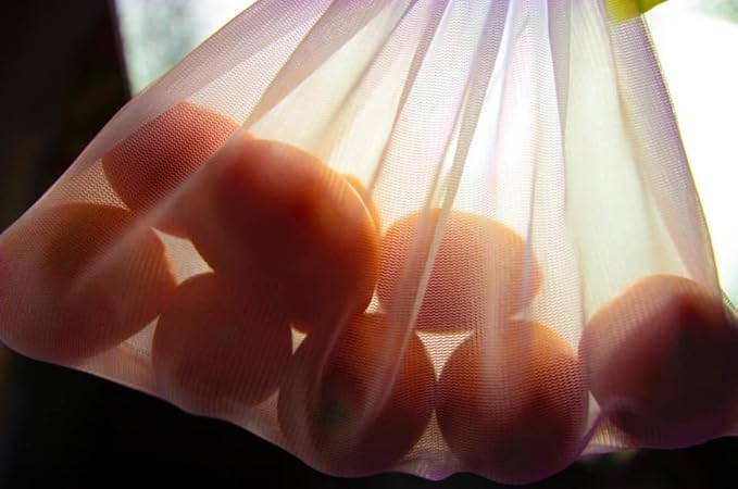 purifyou Set of 9 Reusable Produce Bags, Heavy Duty Washable Mesh Grocery Bag with Drawstring, Ideal for Farmers Market, Beach, and Refrigerator Storage (Extra Large, Large, Small)