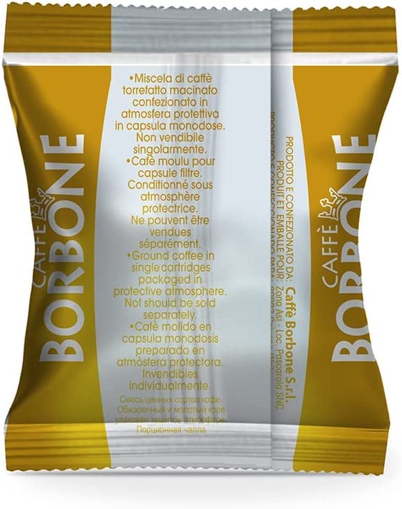 Caffè Borbone Respresso Espresso 100 Capsules - Miscela Oro (Gold) - Compatible with Nespresso® Original Line Machines