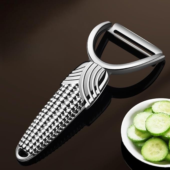 Vegetable Peeler For Kitchen, Easy Peeler/Non-Slip Wide Handle/Suitable for All Fruits Vegetables/Silver