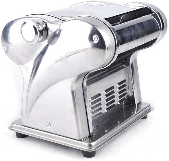 Electric Pasta Maker Machine, 110V 135W Noodle Maker Stainless Steel Pasta Making Machine Automatic Pastry Making Machine Speed Adjustable Noodle Cutting Machine