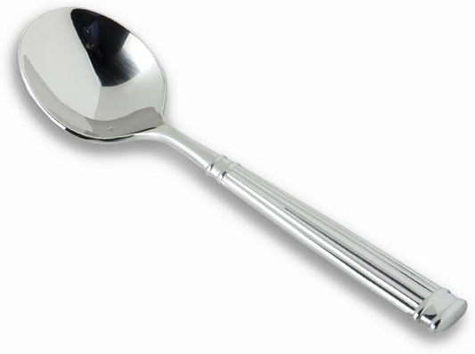 Fortessa Doria 18/10 Stainless Steel Flatware Bouillon Spoon, Set of 12