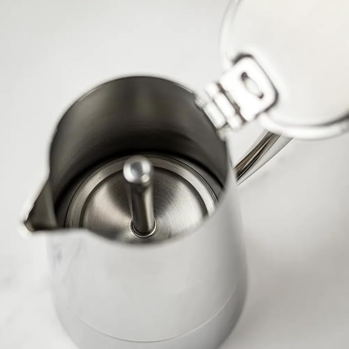 Cuisinox COF-10R Roma 10-Cup Stainless Steel Stovetop Moka Espresso Maker