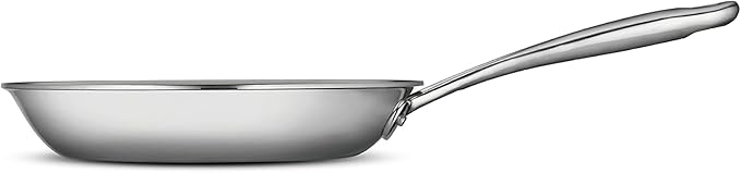 Tramontina Boston Tri-Ply Clad Stainless Steel 8-Inch Small Frying Pan, Induction-Ready Skillet, Dishwasher-Safe, NSF-Certified