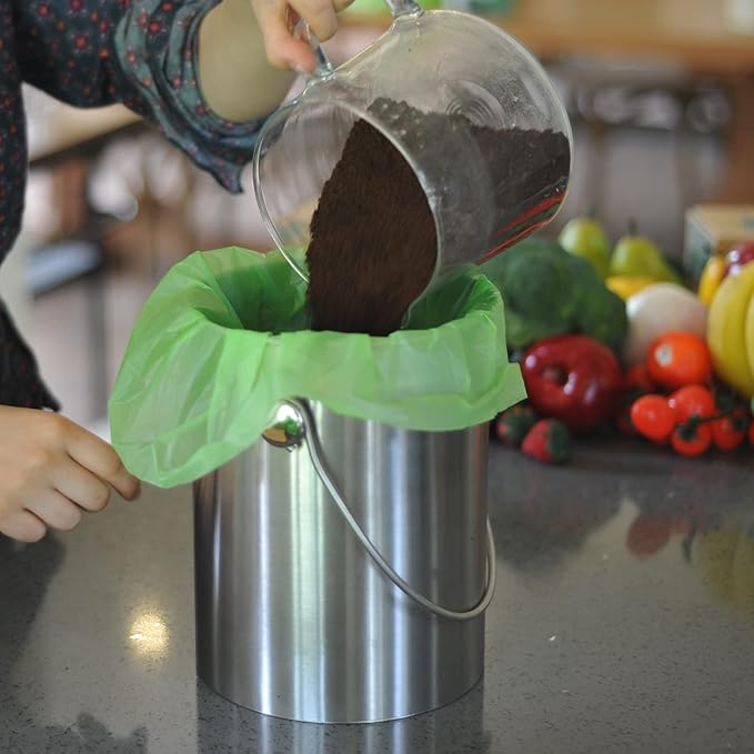 Compostable Trash Bags, Small 2.6 Gallon, 270 Count, 0.72 Mils Thick, Eco Friendly, ASTM D6400 & BPI Certified, Composts Food Scraps, No Leaks