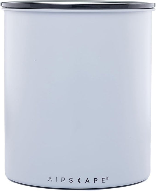 Planetary Design Airscape Kilo Coffee Storage Canister - US Patented Inner Plunger Lid Removes Excess Oxygen - Don't Buy airtight, Buy AIR-Less - Holds 2.2 lbs Coffee Beans - (Matte Gray)