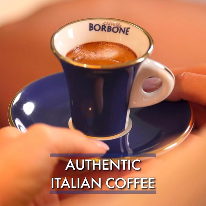 Caffe Borbone Aluminum Coffee Pods, Compatible with Nespresso Original Machines, Crema Superiore, Medium Roast, Creamy and Smooth, Genuine Italian Coffee - 50 Count