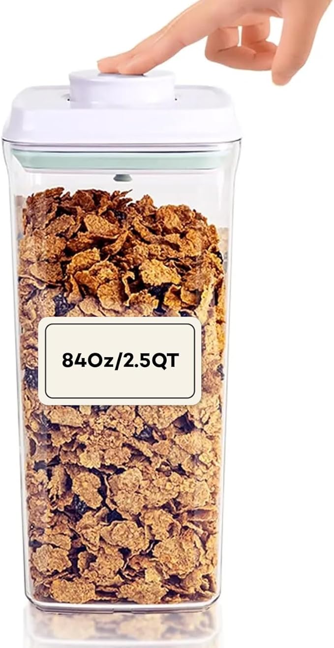 Bop Top | Airtight Meal Prep Containers with Lids | Food Storage Container Sets | Snack and Overnight Oats Fridge Organizer | Pantry and Kitchen Organization