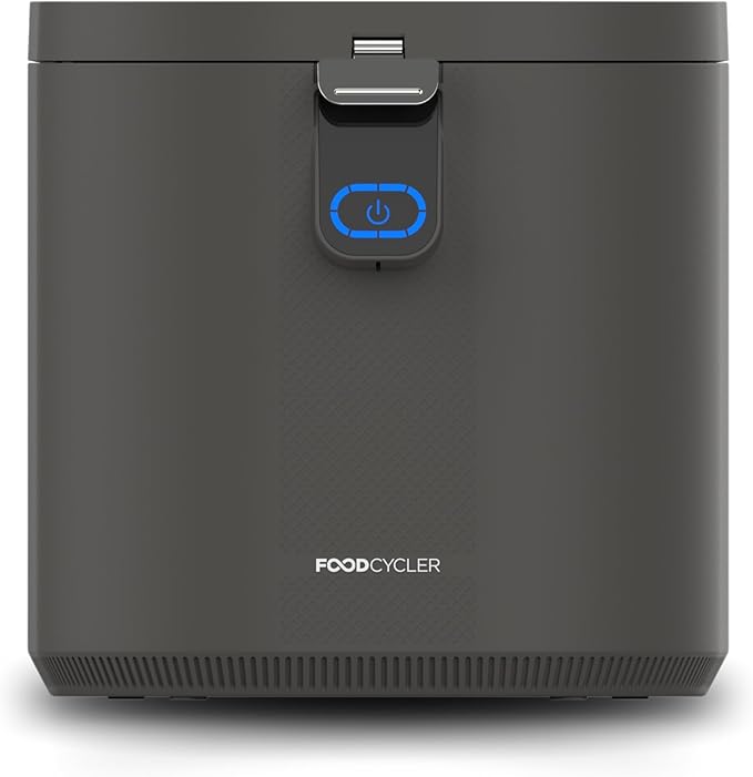 Food Cycler Eco 5 Award-Winning Kitchen Food Recycler | Indoor Composter Bin Alternative | Electric Countertop Food Disposer with Odorless 5L Indoor Food Waste Bin for Easy Waste Management | Grey