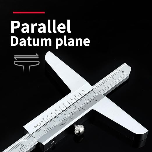 0-200mm Depth Vernier Caliper Micrometer Measuring Tool, 0.02mm Resolution,Carbonsteel Caliper Measuring Tool, DRINYOUNG (0-200/128in Depth Caliper)