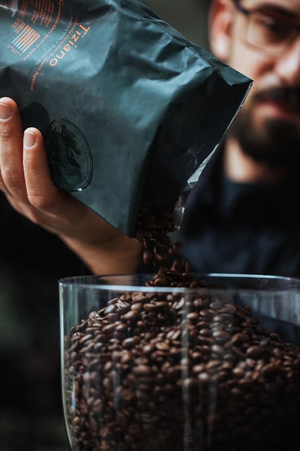 Bristot Crema Oro Italian Whole Espresso Beans – Medium Roast Coffee – Smooth & Aromatic with Notes of Spices, Caramel & Sandalwood – 1.1 lb (500 g)