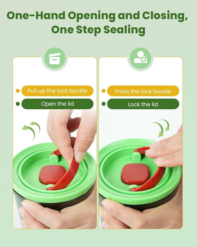 6Pcs Pop Airtight Food Storage Containers Set with Lids, BPA-Free Stackable Kitchen Pantry Organization, One-handed Opening Airtight Containers for Candy, Snack, Sugar, Cereal (0.3, 0.5, 0.7qt)*2